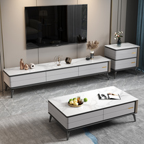 2023 новый итальянский стиль светлый роскошный сланцевый диван журнальный столик комбинация ТВ-шкафа современный простой дом гостиная маленькая квартира