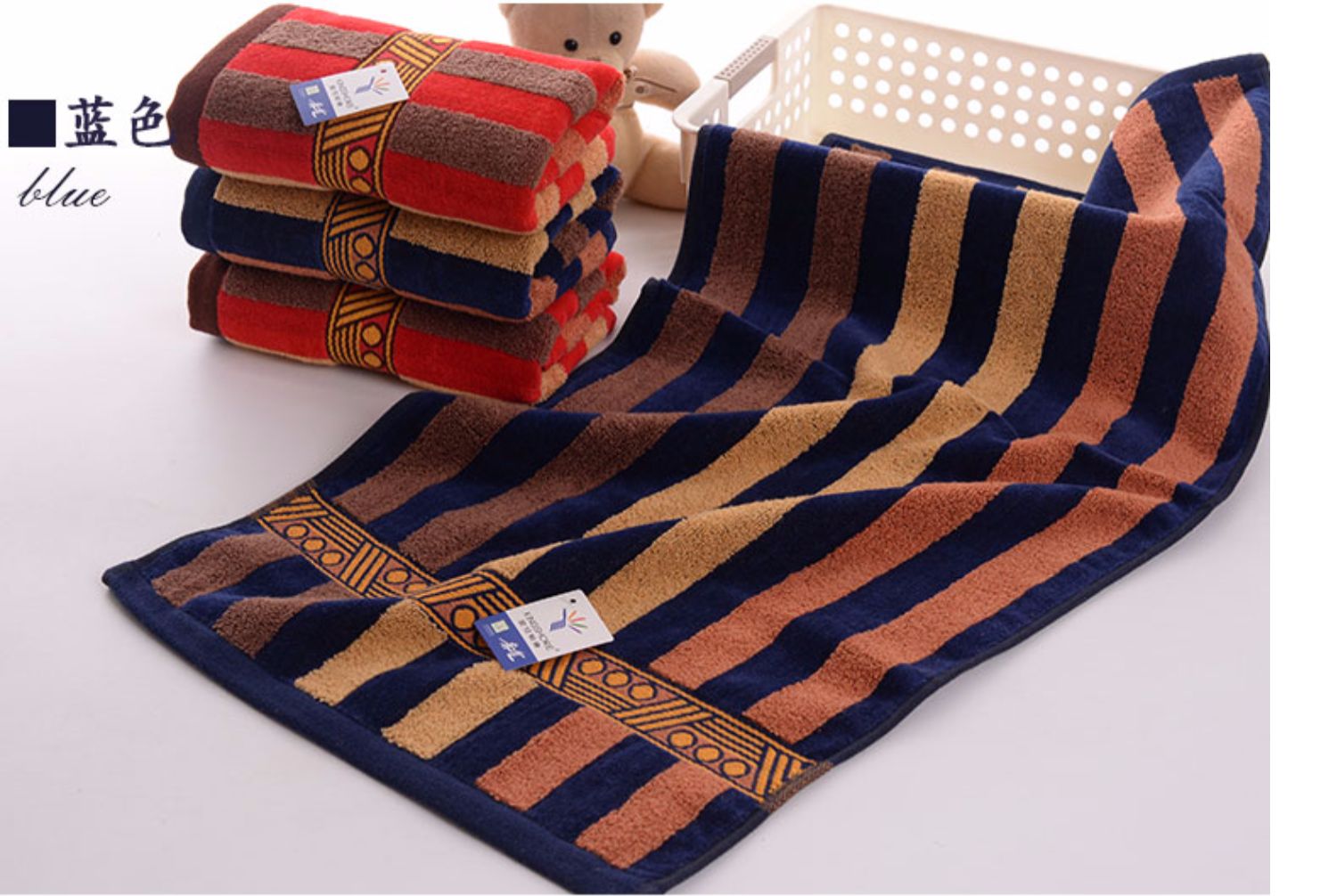 Khăn vàng chính hãng cotton không satin satin cắt da lộn khăn mềm dày 2 gói - Khăn tắm / áo choàng tắm khăn tắm sợi tre