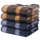 Vàng số bông khăn bông jacquard khăn để tăng phong cách Anh khăn thấm dày của nam giới hai tải - Khăn tắm / áo choàng tắm