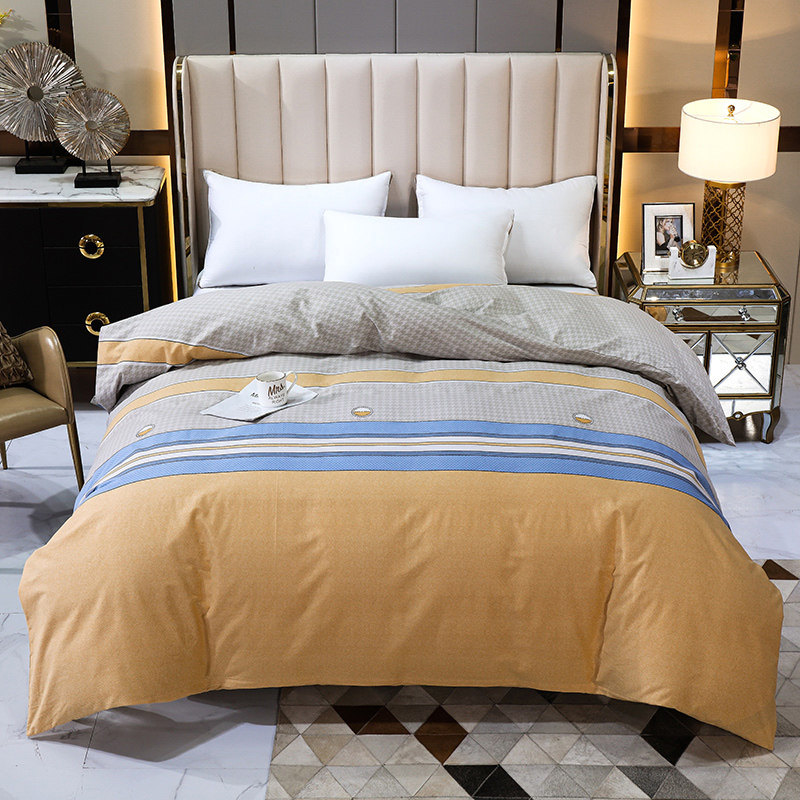 All-cotton mill wool quilt cover single piece boy winter double quilt cover 200x230 thickened pure cotton quilt cover single piece spring autumn