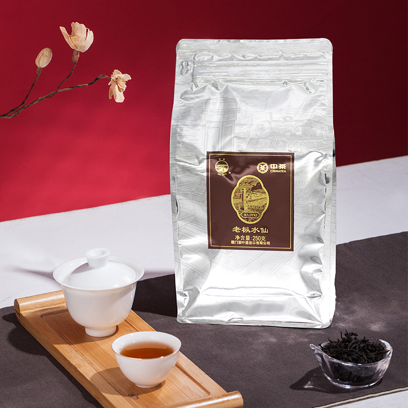 COFCO China Tea Seawall Tea Flagship Store Aromatic Oolong Tea Rock Tea 250g Simple Bag Old Fir Narcissus