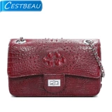 cestbeau Импортная цепь, универсальная летняя небольшая сумка, из натуральной кожи, на цепочке, Таиланд, в стиле Шанель