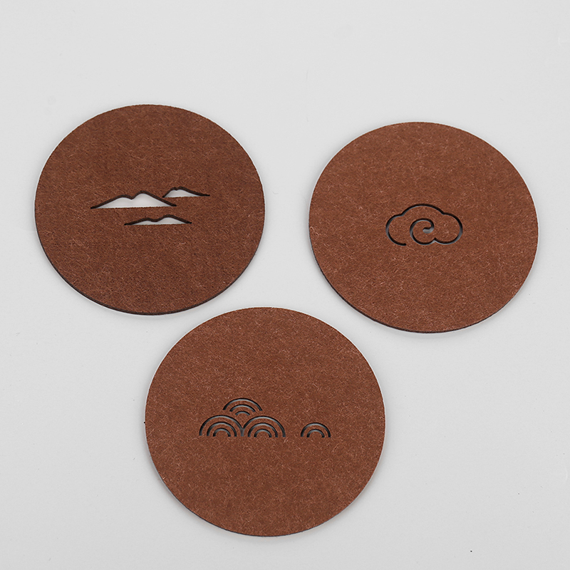 Kangyun Felt Coaster Insulation Pad Tea Ceremony Accessories Cup Holder Non-slip Absorbent Cool Pad Tea Pad Tea Coaster Teapot Pad Zen