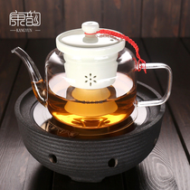 Kangyun steam tea breiler glass steamed teapot thickened heat-resistant glass steamed tea ware automatic Black Tea Kung Fu ceramics
