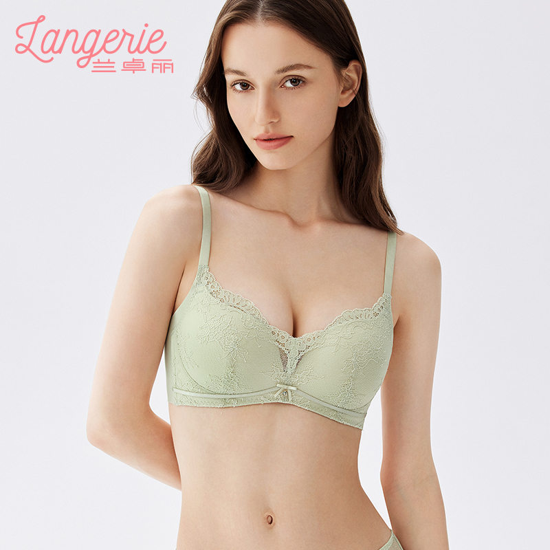 Lanzhuoli Lingerie for Women with Small Busts, Lace Bra with No Underwire, Gathers Side Breasts and Prevents Sagging Lanzhuoli Lingerie for Women with Small Busts, Lace Bra with No Underwire, Gathers Side Breasts and Prevents Sagging