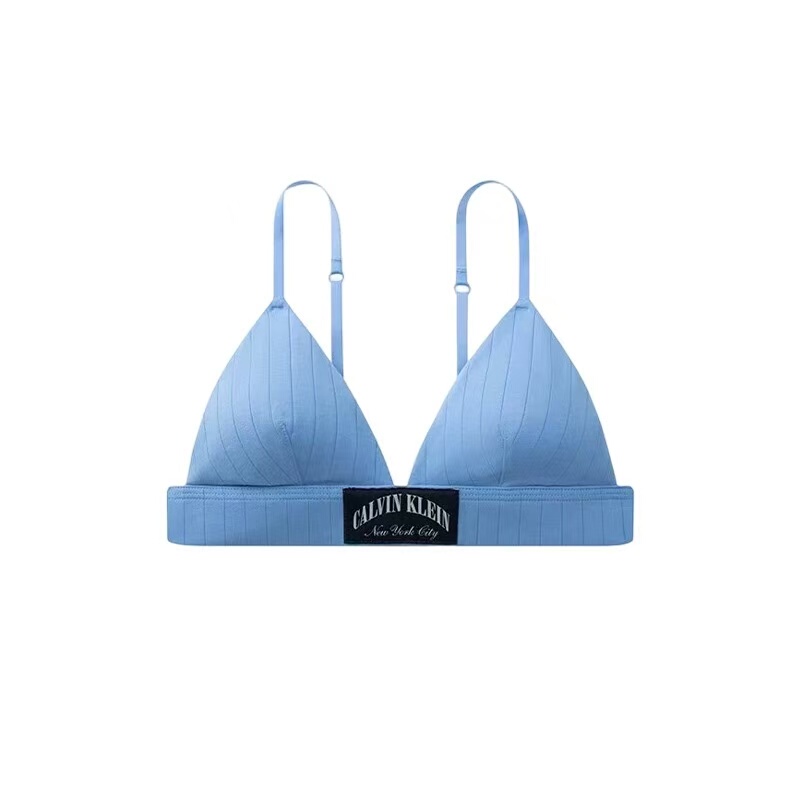 Ck Retro Gravity Strap Wireless Removable Padded Triangle Cup Bra Qf8886Ad