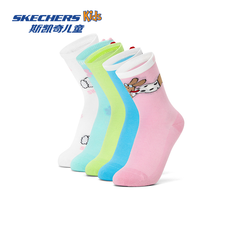 Skechers Children's Unisex Socks Mid-Calf Socks L226K049