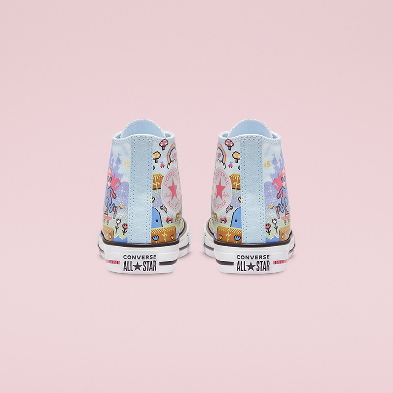 CONVERSE Converse All Star Low Gang Game Pattern Canvas Shoes Trend Children Shoes 670170C