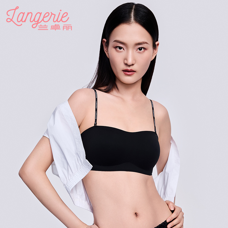 Lanzhuoli Women's Underwear Fits Snugly Without Being Too Tight, Stable for Jumping, Removable Strapless Bra, Bust Size 300830243