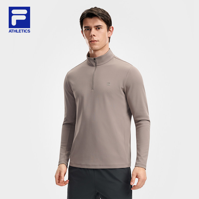 Fila Men's Long-Sleeved T-Shirt 2026 Autum Fitness Sports Half-Zip Pure Color Top A11M631202F Fila Men's Long-Sleeved T-Shirt 2026 Autum Fitness Sports Half-Zip Pure Color Top A11M631202F