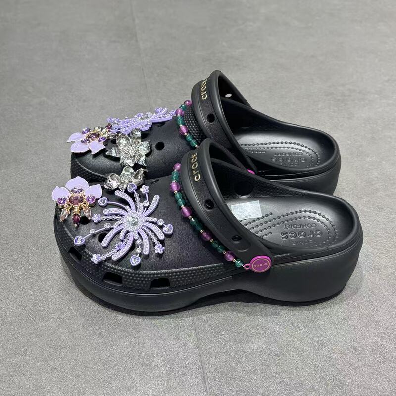 Crocs Classic Cloud Summer Flame Clog Shoes