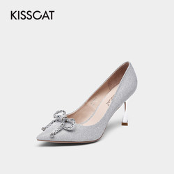 KISS CAT/kissing cat Yintai counter 2021 spring new ladies single shoes KA21130-11