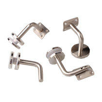 304 steel stair handrail accessories wall brackets stair glass clips stair handrail glass connectors