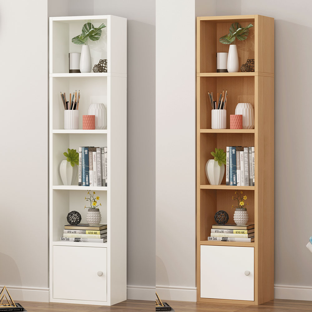 Bookshelves Landing Shelve Corner Multilayer Clip Slit Narrow Cabinet Simple Home Children Bookcase Storage Containing Plotter Shelf