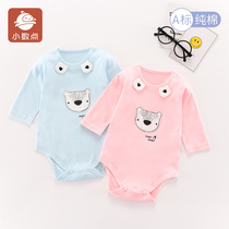 Decimal point Baby loaded newborn Conjoined clothing Spring autumn Triangle climbing Harvest close-fitting 0-1-year-old without bones