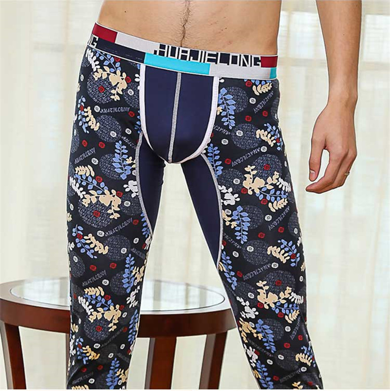 Hua Jielong in retro thể thao quần nam mùa thu đơn mảnh ấm áp phiên bản Hàn Quốc của quần legging cotton U lồi mỏng Slim gợi cảm quần giữ nhiệt nữ thể thao