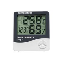 Large screen household hygrometer high-precision baby indoor dry and wet thermometer mini alarm clock electronic thermometer