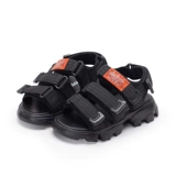 Детские летние сандалии, пляжная обувь для мальчиков, нескользящие туфли, в корейском стиле, мягкая подошва