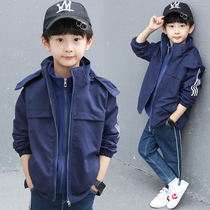 Boys  autumn and winter jackets 2020 new Korean version of the Western style childrens boys three-in-one thickened and velvet stormtrooper tide