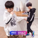 Осенняя толстовка для мальчиков, детский демисезонный осенний топ с капюшоном, 2019, длинный рукав, подходит для подростков, в западном стиле, в корейском стиле