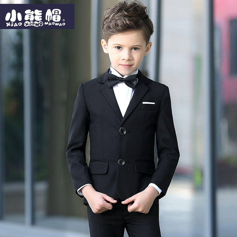 Children's suit Men's three-piece suit Boy suit British style small host flower girl dress Boy small suit suit