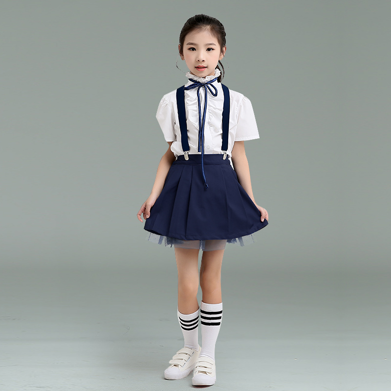 Quần áo trẻ em mùa hè quần bé trai và bé gái hoa sinh nhật bé gái nam sáu một hiệu suất trang phục phù hợp với học sinh đồ bộ cho bé gái