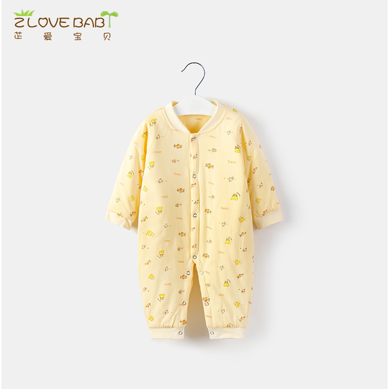 Baby Even body clothes Baby cotton clothes Winter thickened Climbing Clothes Newborn Thin Cotton Warm Autumn Winter Clothing Toddler Khaclothes