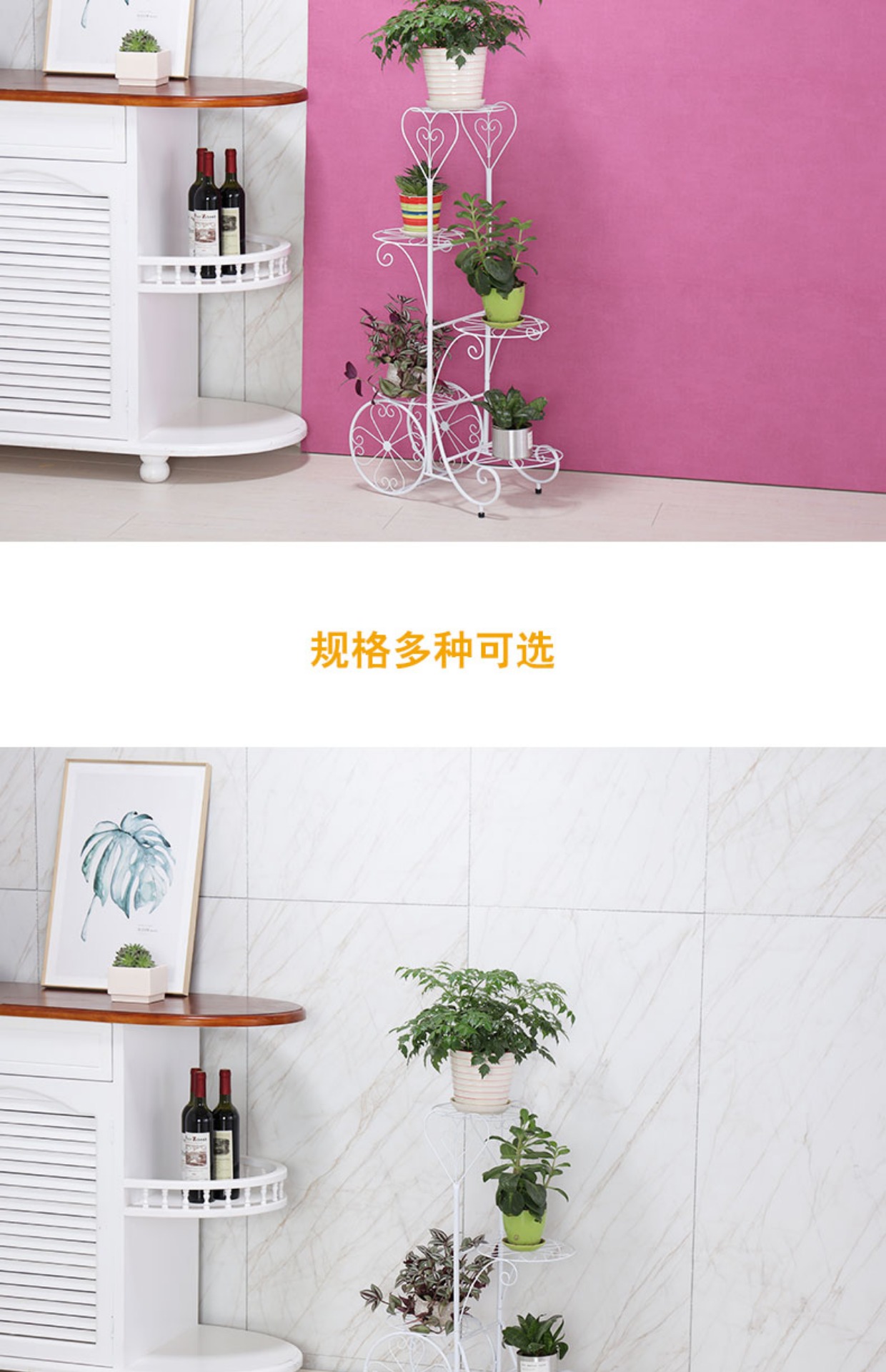Kệ hoa sắt nhiều lớp trong nhà chậu hoa không gian tỉnh ban công trang trí sàn loại mọng nước giá rack củ cải xanh - Kệ giá sách gỗ