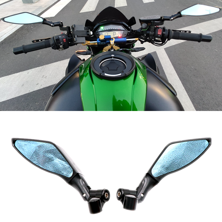Locomotive Huanglong 600 chased 600 short Reflective Mirror Kawasaki Z1000 Z900 Retrofitting Accessories Metal Rear mirror