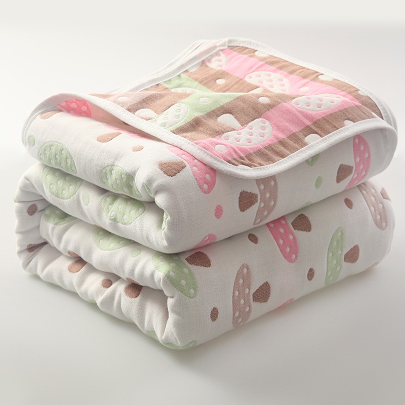 Pure cotton double sixth floor gauze baby wool towels quilts by sub-thin summer single nap couch cover blanket small blankets