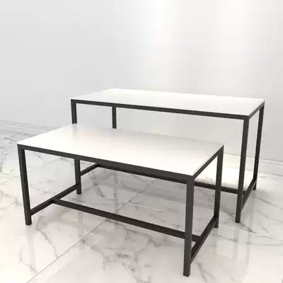 Wrought iron clothing rack Simple clothing store display rack Floor-to-ceiling shelf window Nakajima side pylons Display rack assembly table