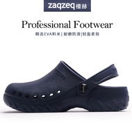 ZaqZeq/tanhe phẫu thuật giày dép nam chống trượt mũi dép nam y tá dép nam bác sĩ dép da nữ quai ngang