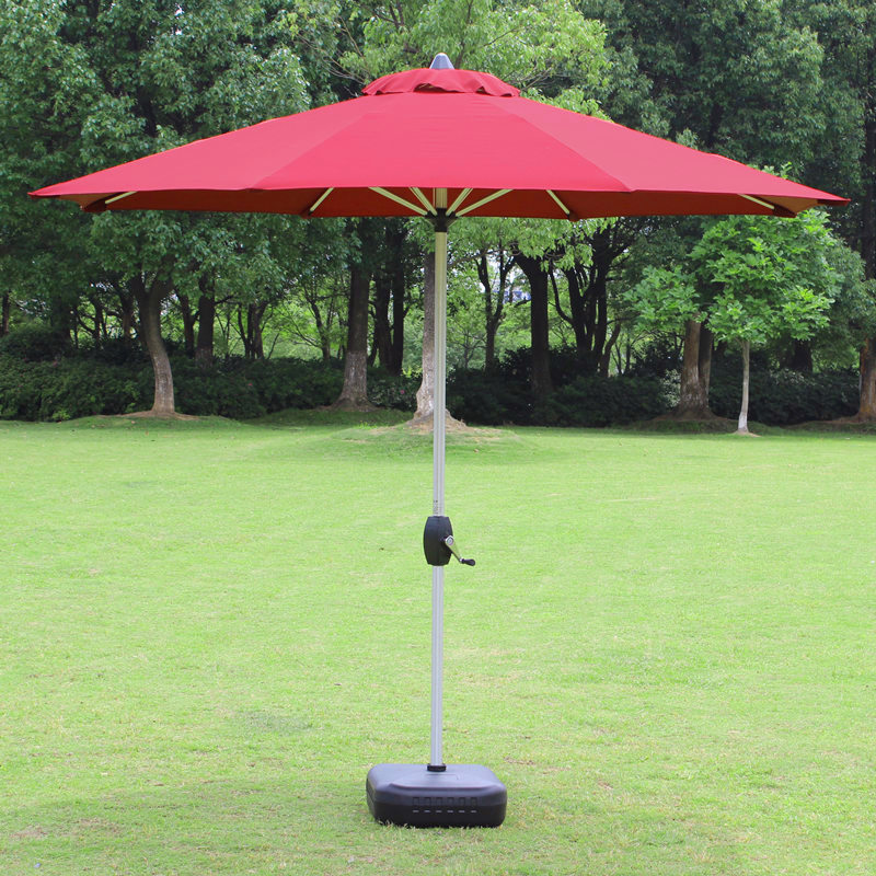 Outdoor umbrella large sun umbrella courtyard folding middle pillar umbrella outdoor umbrella beach umbrella outdoor advertising booth umbrella