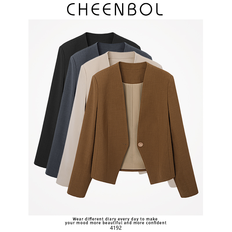 4192 Casual Blazer for Women, Autumn, High-End Style, Petite, Lazy Style, Slim Fit Suit Jacket with Design Sense 4192 Casual Blazer for Women, Autumn, High-End Style, Petite, Lazy Style, Slim Fit Suit Jacket with Design Sense
