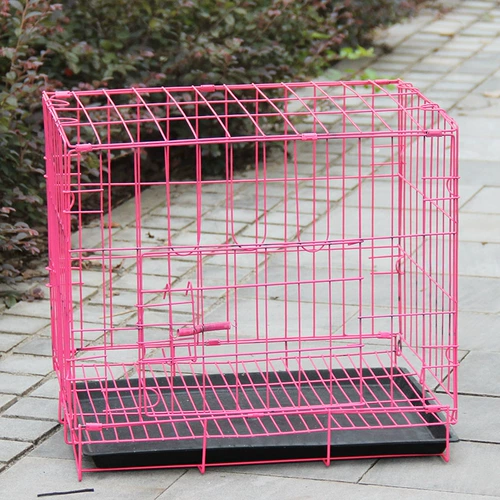 Бесплатная доставка жирная складная собачья клетка плюшевая Vip Pet Cage Iron Cage Dog House Cat Cage Cage Skylight
