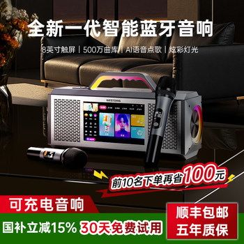 Westin E3 Smart Bluetooth Lyric Speaker Home Outdoor Karaoke Audio Microphone Integrated New Home Ktv