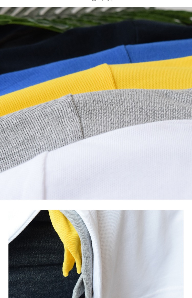 Mùa thu Nhật Bản rắn màu đơn giản áo thun dài tay nam cotton cotton thương hiệu mùa thu trẻ sinh viên áo thun áo polo có cổ