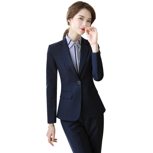 Professional suit female 2022 spring, summer and autumn temperament high-end goddess fan tooling formal suit suit jacket front desk overalls