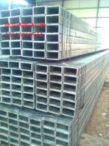  Suzhou galvanized square pipe Hot-dip galvanized square pipe curtain wall interior decoration material Q235B galvanized square pipe