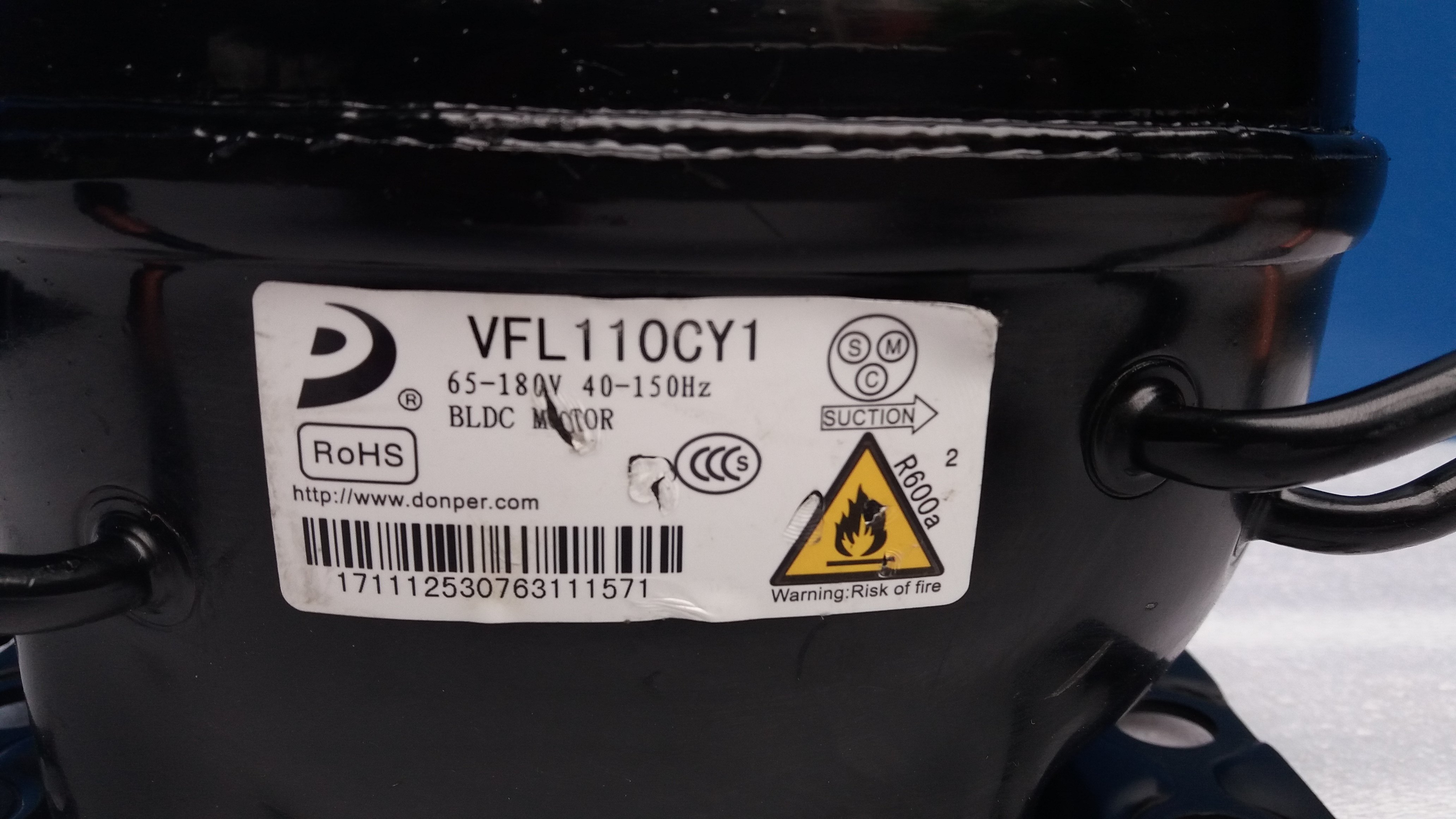 New Dongbei compressor VFL110CY VFL110CY1 LU118PY1 one year replacement