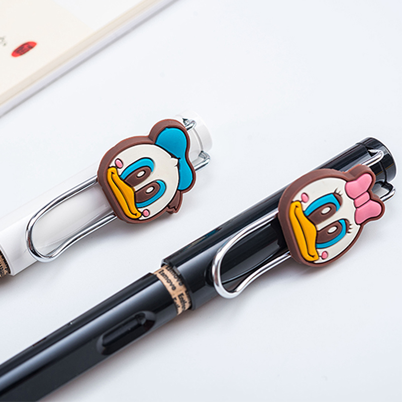 German lazy Ling Mei Brown Bear Picciucuoni Rabbit Pen Cartoon Silicone Pen pen clip Pen Clip Decoration