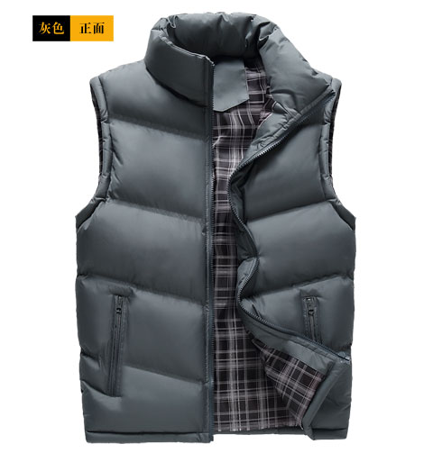 Áo khoác nam dày xuống vest cotton nam mùa thu đông vest vest cỡ lớn không tay cotton phiên bản Hàn Quốc của vai thủy triều áo lông vũ