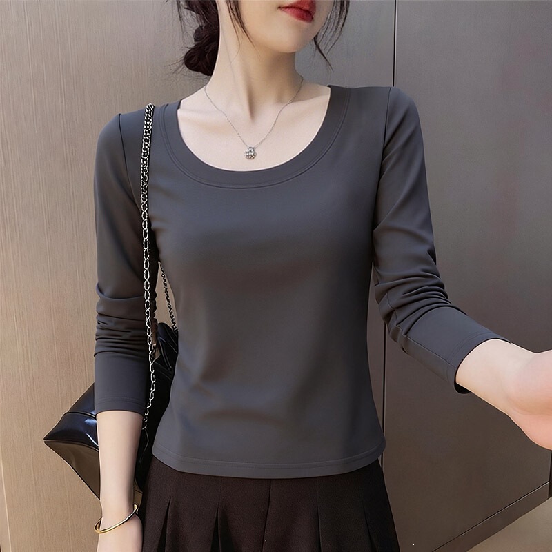 Autumn Women's Outerwear 2026 New Style Fashionable and Stylish Women's Tops with a High-End Feel, Long Sleeves, Can Be Worn Alone Autumn Women's Outerwear 2026 New Style Fashionable and Stylish Women's Tops with a High-End Feel, Long Sleeves, Can Be Worn Alone