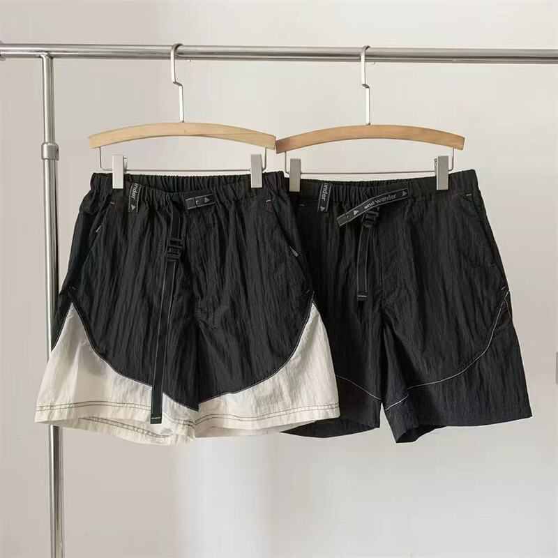 Aw Co-Branded Roa Mountain-Style Outdoor Hiking and Camping Quick-Drying Loose Color-Blocked Running Shorts Unisex Sports Shorts