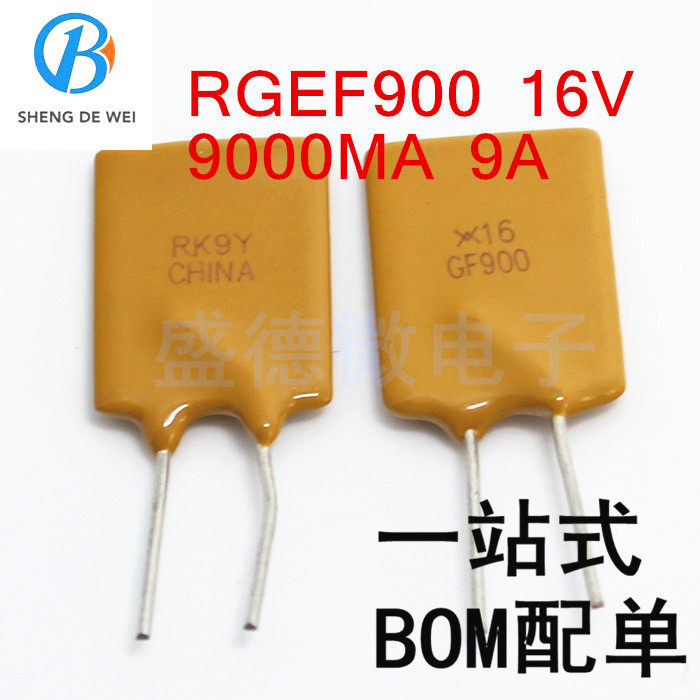 New RGEF900 16V 9000MA 9A PPTC self-restoring fuse