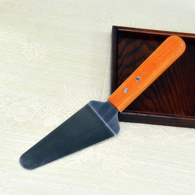 Baking tools Stainless steel Pizza Spatula Cheese knife Wooden handle Cake Spatula Cake knife Triangle Spatula Pizza Spatula