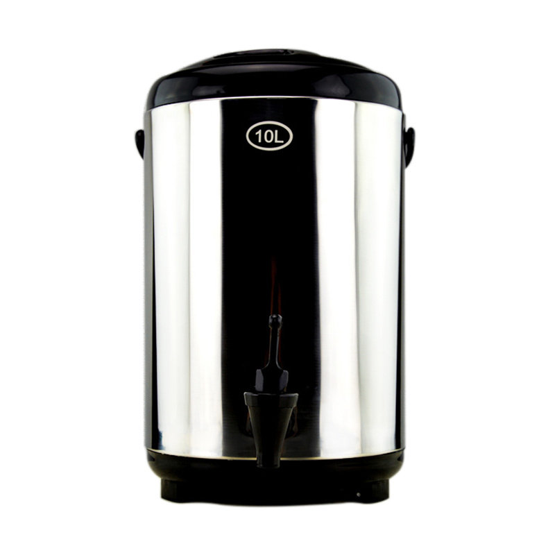 304 stainless steel insulation bucket milk tea bucket coffee juice soy milk bucket commercial 8L10L12L insulation bucket soy milk bucket