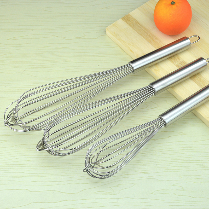 Thickened Manual Stainless Steel eggbeater Home Egg Batter Stirrers Stainless Steel Square Handle Big Eggbeater