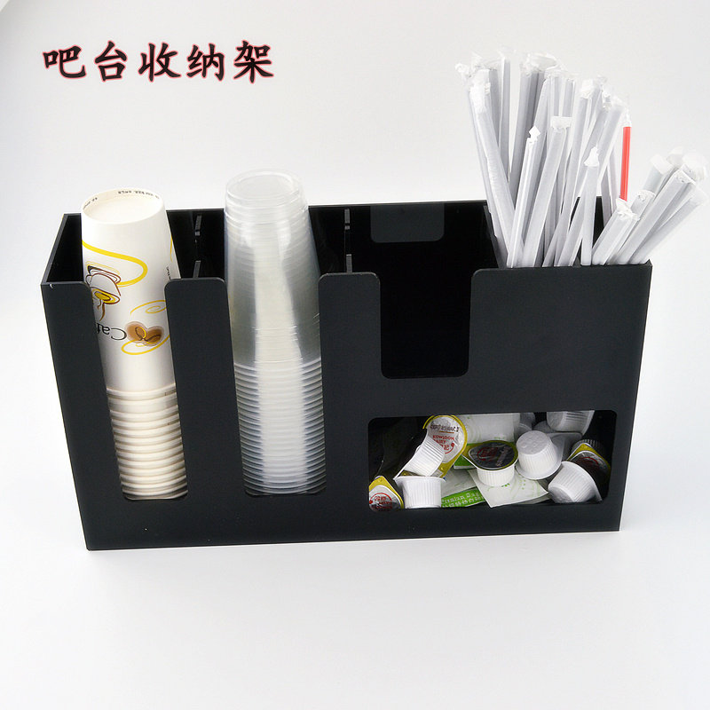 Milk tea coffee chain store acrylic paper cup holder cup lid storage rack disposable cup taker cup holder takeaway cup holder