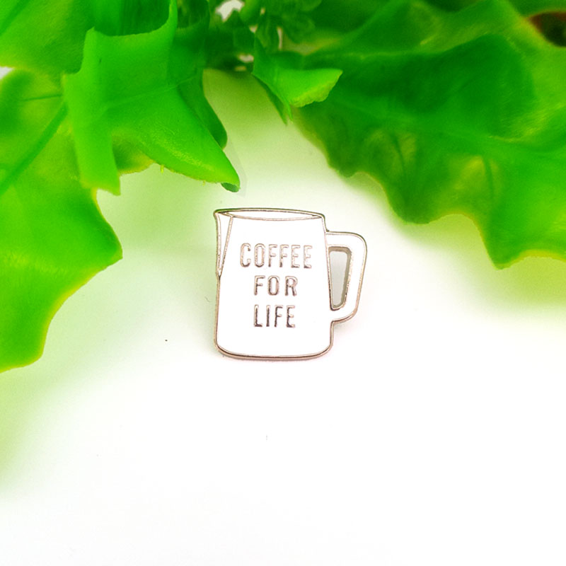 Đồ dùng cà phê thủ công nhà máy sản xuất hàng loạt cà phê nhỏ giọt trâm cài phụ kiện cappuccino pin huy hiệu - Trâm cài ghim cài áo vest